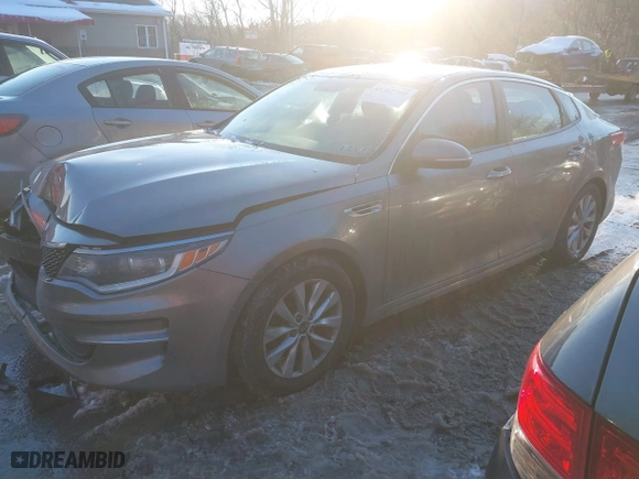 2016 Kia Optima LX with VIN 5XXGT4L39GG014281, listed as a IAAI auction lot 41367750 with 102,683 mi miles. Bid and sale history available at carsss.com. Image 17.