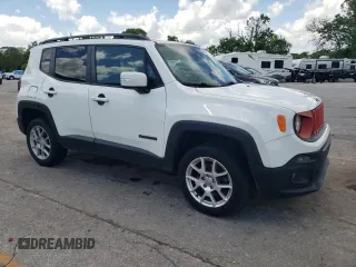 2017 Jeep Renegade Latitude with VIN ZACCJBBB0HPE65744, listed as a Copart auction lot 56294775 with 161,187 mi miles and Salvage title. Bid and sale history available at DreamBid. Image 4.