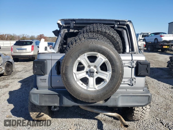 2019 Jeep Wrangler Unlimited Sport Altitude with VIN 1C4HJXDG2KW526792, listed as a Copart auction lot 81760724 with Not provided miles and Salvage title. Bid and sale history available at DreamBid. Image 6.