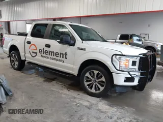 2019 Ford F-150 XL with VIN 1FTEW1E51KFC01713, listed as a IAAI auction lot 41718898 with 126,102 mi miles and . Bid and sale history available at DreamBid. Image 1.