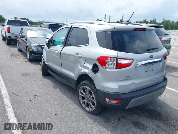 2019 Ford EcoSport Titanium with VIN MAJ3S2KE8KC271407, listed as a IAAI auction lot 39585454 with 74,104 mi miles and . Bid and sale history available at DreamBid. Image 3.