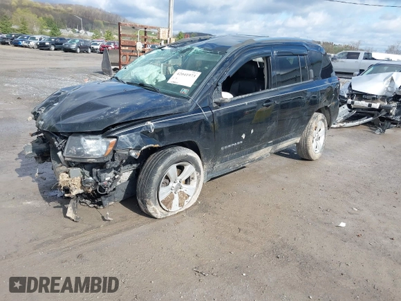 2015 Jeep Compass High Altitude Edition with VIN 1C4NJDEB9FD125763, listed as a IAAI auction lot 42041973 with 159,847 mi miles. Bid and sale history available at carsss.com. Image 2.
