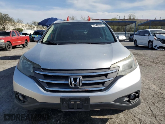 2012 Honda CR-V EX-L with VIN 2HKRM4H7XCH615277, listed as a Copart auction lot 57684505 with 106,741 mi miles and Salvage title. Bid and sale history available at DreamBid. Image 5.