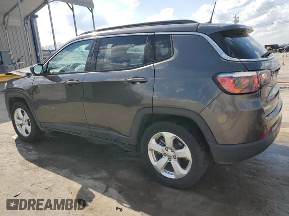 2019 Jeep Compass Latitude with VIN 3C4NJCBB6KT699854, listed as a Copart auction lot 48967185 with 17,666 mi miles and Salvage title. Bid and sale history available at DreamBid. Image 2.