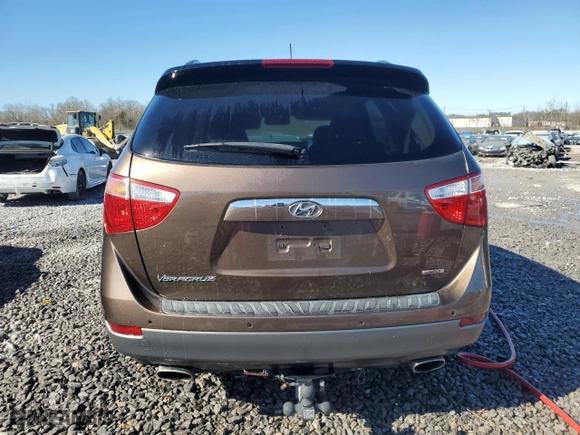 2012 Hyundai Veracruz Limited with VIN KM8NU4CC3CU193437, listed as a Copart auction lot 46038405 with 76,651 mi miles and Salvage Title. Bid and sale history available at carsss.com. Image 6.