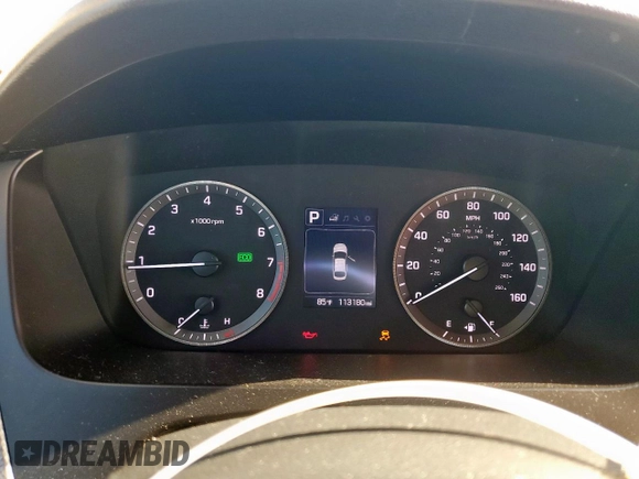 2017 Hyundai Sonata 2.4L with VIN 5NPE24AF2HH596141, listed as a Copart auction lot 54185105 with 113,180 mi miles and Salvage Title. Bid and sale history available at DreamBid. Image 9.
