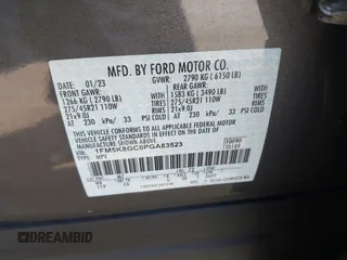 2023 Ford Explorer ST with VIN 1FM5K8GC0PGA83523, listed as a IAAI auction lot 42024282 with 10,966 mi miles. Bid and sale history available at carsss.com. Image 9.