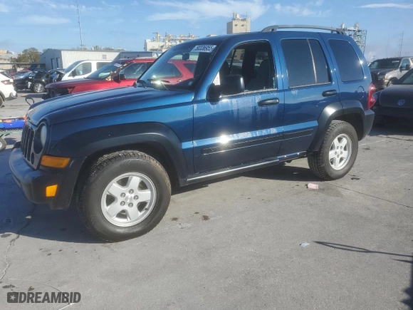 2005 Jeep Liberty Sport with VIN 1J4GL48K25W529953, listed as a Copart auction lot 50336955 with 171,963 mi miles and Clean Title. Bid and sale history available at carsss.com. Image 1.
