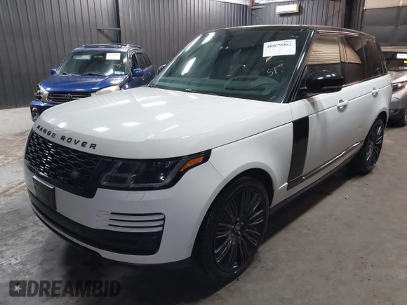 2021 Land Rover Range Rover Westminster with VIN SALGS2RU5MA438449, listed as a IAAI auction lot 40879962 with 25,523 mi miles and . Bid and sale history available at DreamBid. Image 2.