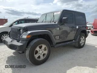 2021 Jeep Wrangler Sport with VIN 1C4GJXAN9MW552436, listed as a Copart auction lot 77204374 with Not Provided miles and Non Repairable. Bid and sale history available at DreamBid. Image 1.