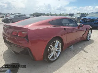 2015 Chevrolet Corvette Z51 2LT with VIN 1G1YK2D74F5100462, listed as a Copart auction lot 69493574 with 18,169 mi miles and Salvage Title. Bid and sale history available at carsss.com. Image 3.