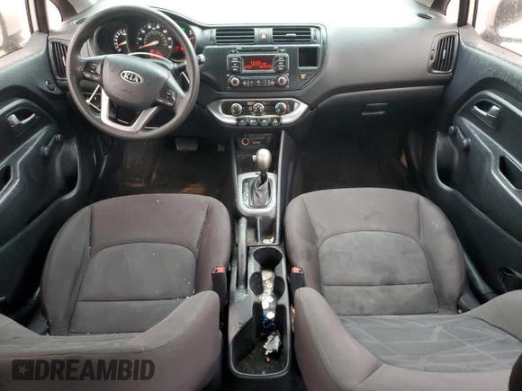 2013 Kia Rio LX with VIN KNADM4A39D6291068, listed as a Copart auction lot 43377785 with 95,279 mi miles and Salvage Title. Bid and sale history available at carsss.com. Image 8.