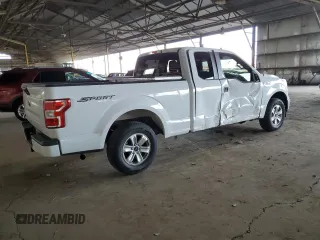 2020 Ford F-150 XL with VIN 1FTEX1CB7LKD45412, listed as a Copart auction lot 56198045 with 51,161 mi miles and Salvage title. Bid and sale history available at DreamBid. Image 3.