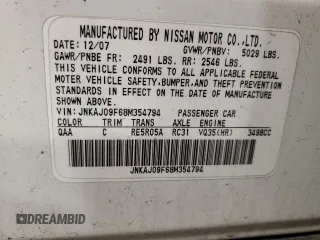 2008 Infiniti EX Journey with VIN JNKAJ09F68M354794, listed as a Copart auction lot 70793164 with 204,275 mi miles and Non Repairable. Bid and sale history available at carsss.com. Image 13.