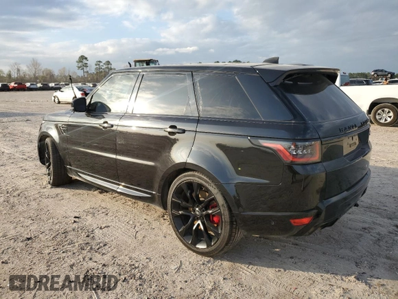 2019 Land Rover Range Rover Sport HST with VIN SALWS2SU6KA868560, listed as a Copart auction lot 80838074 with 57,030 mi miles and Salvage title. Bid and sale history available at DreamBid. Image 2.