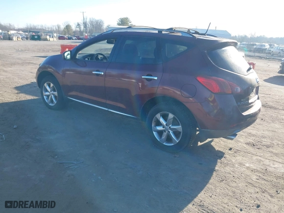 2010 Nissan Murano SL with VIN JN8AZ1MW3AW124863, listed as a IAAI auction lot 41670932 with 221,730 mi miles. Bid and sale history available at carsss.com. Image 3.