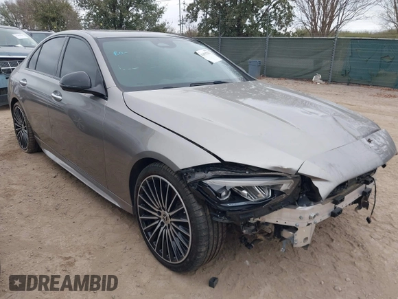 2024 Mercedes-Benz C 300 with VIN W1KAF4HB3RR177320, listed as a IAAI auction lot 41595252 with 4,741 mi miles and . Bid and sale history available at DreamBid. Image 1.