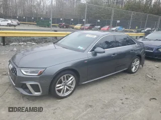 2020 Audi A4 Premium z VIN WAUDNAF48LN014719, wystawiony jako Copart lot #43720865 z przebiegiem Nie podano mil oraz Szkoda całkowita • Salvage title. Historia ofert i sprzedaży dostępna na DreamBid. Obrazek 1.