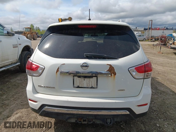 2016 Nissan Pathfinder S with VIN 5N1AR2MM0GC604915, listed as a Copart auction lot 55477285 with 183,062 mi miles and Salvage title. Bid and sale history available at DreamBid. Image 6.