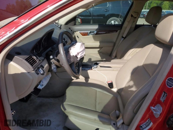 2010 Mercedes-Benz C 300 Sport with VIN WDDGF5EB1AR088760, listed as a Copart auction lot 52985115 with Not Provided miles and Salvage Title. Bid and sale history available at DreamBid. Image 7.