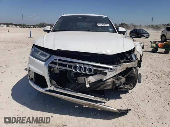 2018 Audi Q5 Premium Plus with VIN WA1BNAFY0J2025672, listed as a Copart auction lot 48595915 with 94,905 mi miles and Salvage Title. Bid and sale history available at carsss.com. Image 5.