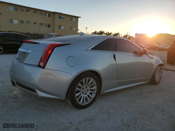 2011 Cadillac CTS Coupe with VIN 1G6DA1ED0B0165522, listed as a Copart auction lot 82597524 with 120,966 mi miles and Salvage Title. Bid and sale history available at carsss.com. Image 3.