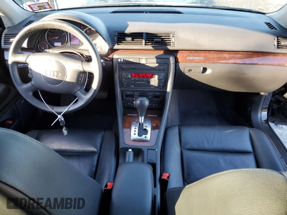 2003 Audi A4 3.0L with VIN WAULT68EX3A338850, listed as a Copart auction lot 42708585 with 54,420 mi miles and Salvage Title. Bid and sale history available at carsss.com. Image 8.