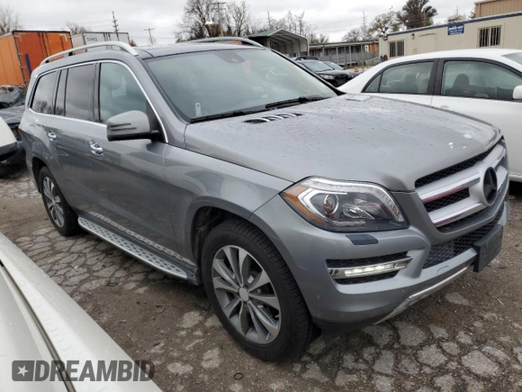 2016 Mercedes-Benz GL with VIN 4JGDF6EE3GA629002, listed as a Copart auction lot 80864124 with 155,582 mi miles and Salvage Title. Bid and sale history available at carsss.com. Image 4.