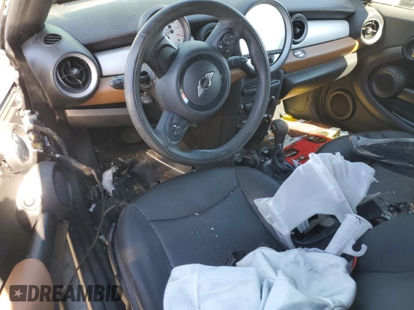 2013 MINI Cooper Coupe with VIN WMWSX1C52DT507629, listed as a Copart auction lot 46831165 with 0 mi miles and Salvage Title. Bid and sale history available at carsss.com. Image 8.