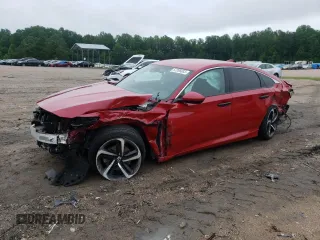 2018 Honda Accord Sedan Sport 1.5T with VIN 1HGCV1F39JA137747, listed as a Copart auction lot 57206083 with 58,126 mi miles and Salvage Title. Bid and sale history available at carsss.com. Image 1.