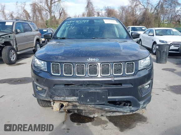 2017 Jeep Compass Latitude with VIN 3C4NJCBB4HT632758, listed as a IAAI auction lot 41849009 with 58,246 mi miles and . Bid and sale history available at DreamBid. Image 13.