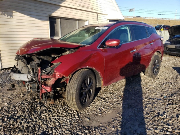 2017 Nissan Murano SL with VIN 5N1AZ2MH2HN179402, listed as a Copart auction lot 49954425 with 93,312 mi miles and Salvage Title. Bid and sale history available at carsss.com. Image 1.