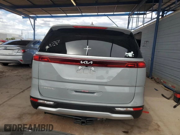 2024 Kia Carnival EX with VIN KNDNC5H35R6423126, listed as a Copart auction lot 52005785 with 23,695 mi miles and Salvage Title. Bid and sale history available at carsss.com. Image 6.
