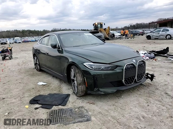 2024 BMW i4 eDrive35 z VIN WBY43AW00RFR50115, wystawiony jako Copart lot #47269035 z przebiegiem 6 372 mil mil oraz Szkoda całkowita • Salvage title. Historia ofert i sprzedaży dostępna na DreamBid. Obrazek 11.