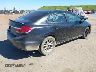 2015 Honda Civic Sedan LX with VIN 19XFB2F53FE207050, listed as a IAAI auction lot 41874318 with 217,600 mi miles. Bid and sale history available at carsss.com. Image 4.