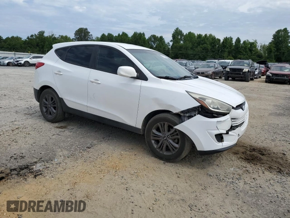 2015 Hyundai Tucson GLS with VIN KM8JT3AF4FU105959, listed as a Copart auction lot 62782944 with 156,733 mi miles and Salvage Title. Bid and sale history available at DreamBid. Image 4.