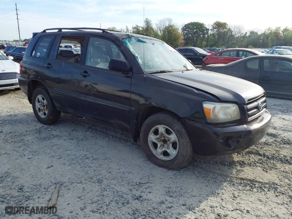 2007 Toyota Highlander with VIN JTEGD21A270158030, listed as a IAAI auction lot 41872550 with 261,250 mi miles. Bid and sale history available at carsss.com. Image 1.
