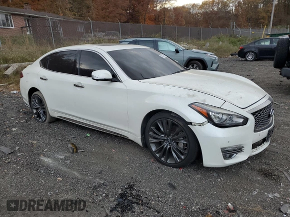 2017 Infiniti Q70 3.7 z VIN JN1BY1PR3HM210630, wystawiony jako Copart lot #79213674 z przebiegiem 97 012 mil mil oraz Szkoda całkowita • Salvage title. Historia ofert i sprzedaży dostępna na DreamBid. Obrazek 4.