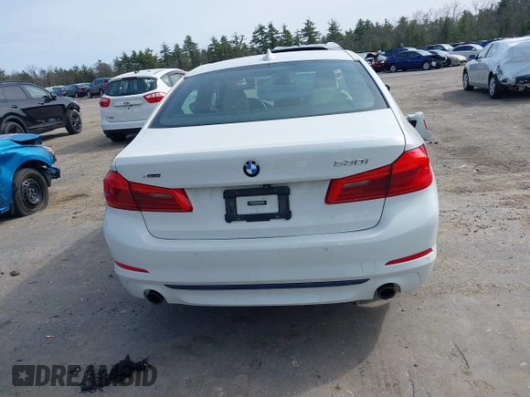 2018 BMW 5 Series 530i xDrive with VIN WBAJA7C53JWA73427, listed as a IAAI auction lot 41906763 with 44,774 mi miles. Bid and sale history available at carsss.com. Image 17.