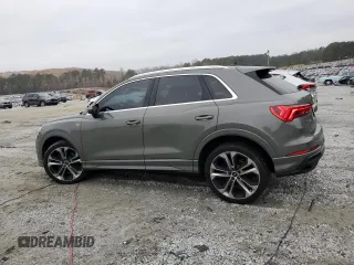2019 Audi Q3 S line Premium Plus with VIN WA1EECF30K1067764, listed as a Copart auction lot 43360235 with 35,383 mi miles and Salvage Title. Bid and sale history available at carsss.com. Image 2.