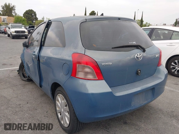 2008 Toyota Yaris with VIN JTDJT923585174474, listed as a IAAI auction lot 42025174 with 126,500 mi miles. Bid and sale history available at carsss.com. Image 3.