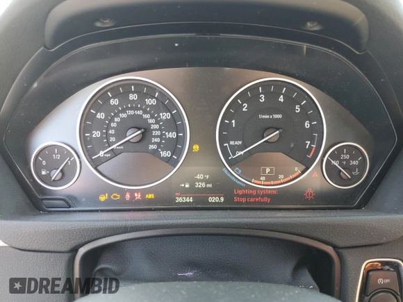 2018 BMW 3 Series 320i with VIN WBA8A9C51JAD26901, listed as a Copart auction lot 52609285 with 36,344 mi miles and Salvage Title. Bid and sale history available at carsss.com. Image 9.