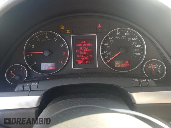 2006 Audi A4 2.0T with VIN WAUDF78E06A201776, listed as a Copart auction lot 49284065 with 210,003 mi miles and Clean Title. Bid and sale history available at carsss.com. Image 9.