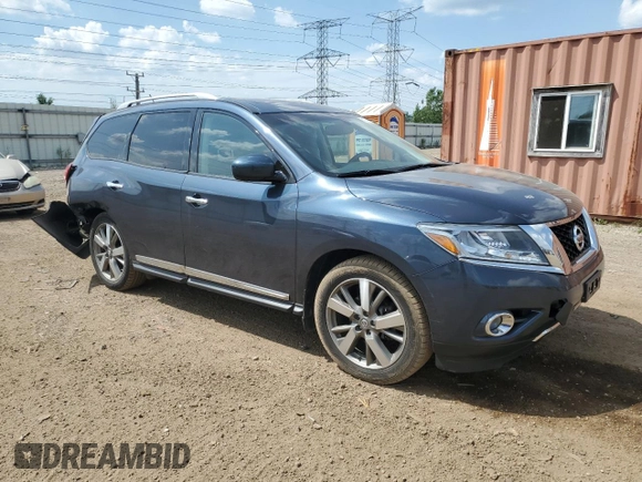 2015 Nissan Pathfinder Platinum z VIN 5N1AR2MM7FC643323, wystawiony jako Copart lot #61384985 z przebiegiem 103 922 mil mil oraz Szkoda całkowita • Salvage title. Historia ofert i sprzedaży dostępna na DreamBid. Obrazek 4.