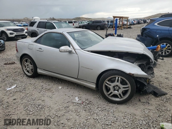 2003 Mercedes-Benz SLK with VIN WDBKK66F13F285485, listed as a Copart auction lot 50996885 with Not provided miles and Salvage title. Bid and sale history available at DreamBid. Image 4.