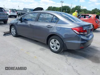 2014 Honda Civic Sedan LX with VIN 19XFB2F59EE079783, listed as a IAAI auction lot 42059609 with 179,922 mi miles. Bid and sale history available at carsss.com. Image 3.