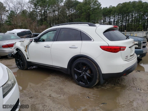 2016 Infiniti QX70 with VIN JN8CS1MW4GM751198, listed as a Copart auction lot 81476843 with 74,221 mi miles. Bid and sale history available at carsss.com. Image 2.