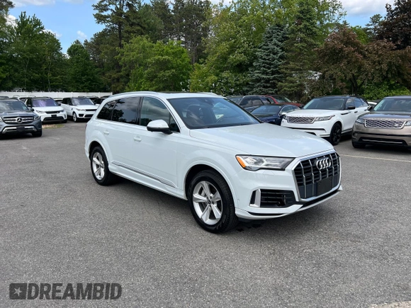 2021 Audi Q7 Premium с VIN WA1AJAF77MD030231, выставлен на аукционе Copart как лот 59611825 с пробегом 129 737 миль миль и Чистый • Clean title. История ставок и продаж доступна на DreamBid. Изображение 1.