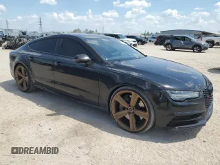 2016 Audi S7 with VIN WAUW2AFC8GN008126, listed as a Copart auction lot 67843574 with 78,139 mi miles and Salvage Title. Bid and sale history available at carsss.com. Image 4.