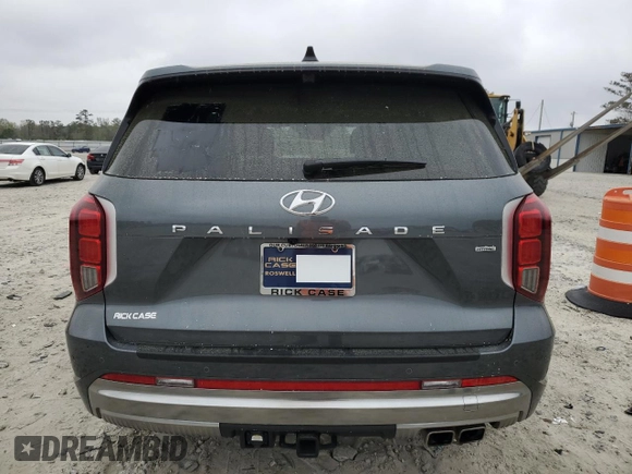 2024 Hyundai Palisade Calligraphy z VIN KM8R7DGEXRU805209, wystawiony jako Copart lot #49897195 z przebiegiem 8394 mil mil oraz Szkoda całkowita • Salvage title. Historia ofert i sprzedaży dostępna na DreamBid. Obrazek 6.
